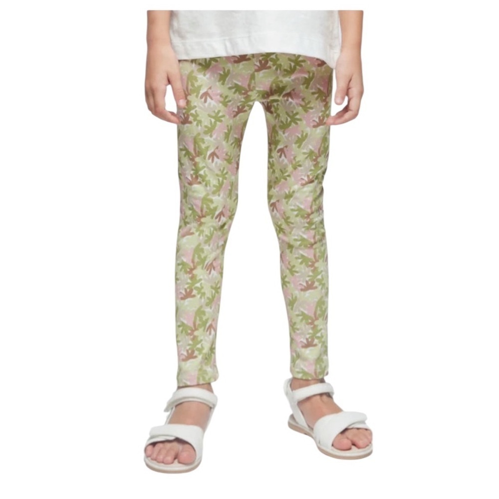 Mayoral| Kids Girls Leaves Apple Green Leggings -Size 7 Years
